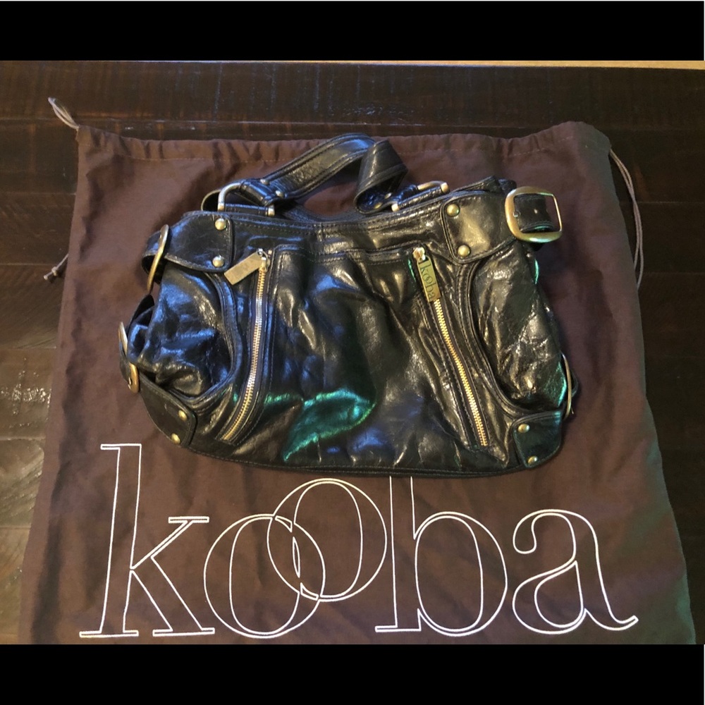 Black Leather Kooba Purse